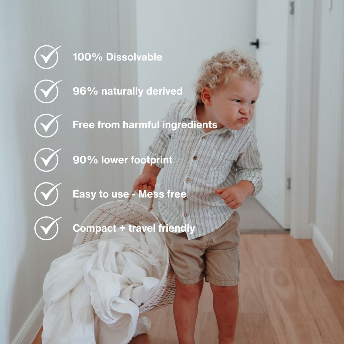 80 Sensitive/Fragrance-Free Laundry Detergent Sheets - Easey Earth