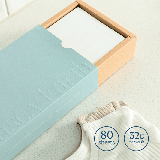 Fragrance - Free Baby Laundry Detergent Sheets - Easey Earth